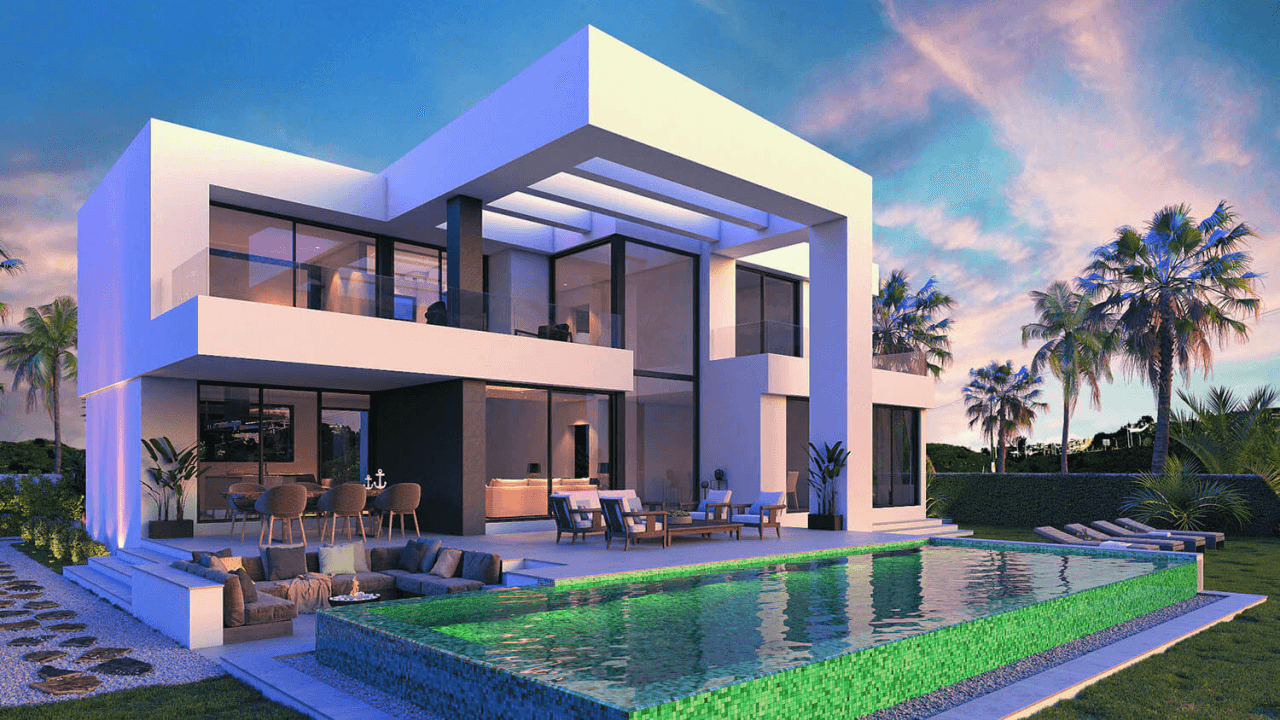 Bedøvelse moderne villa til salg i Malaga