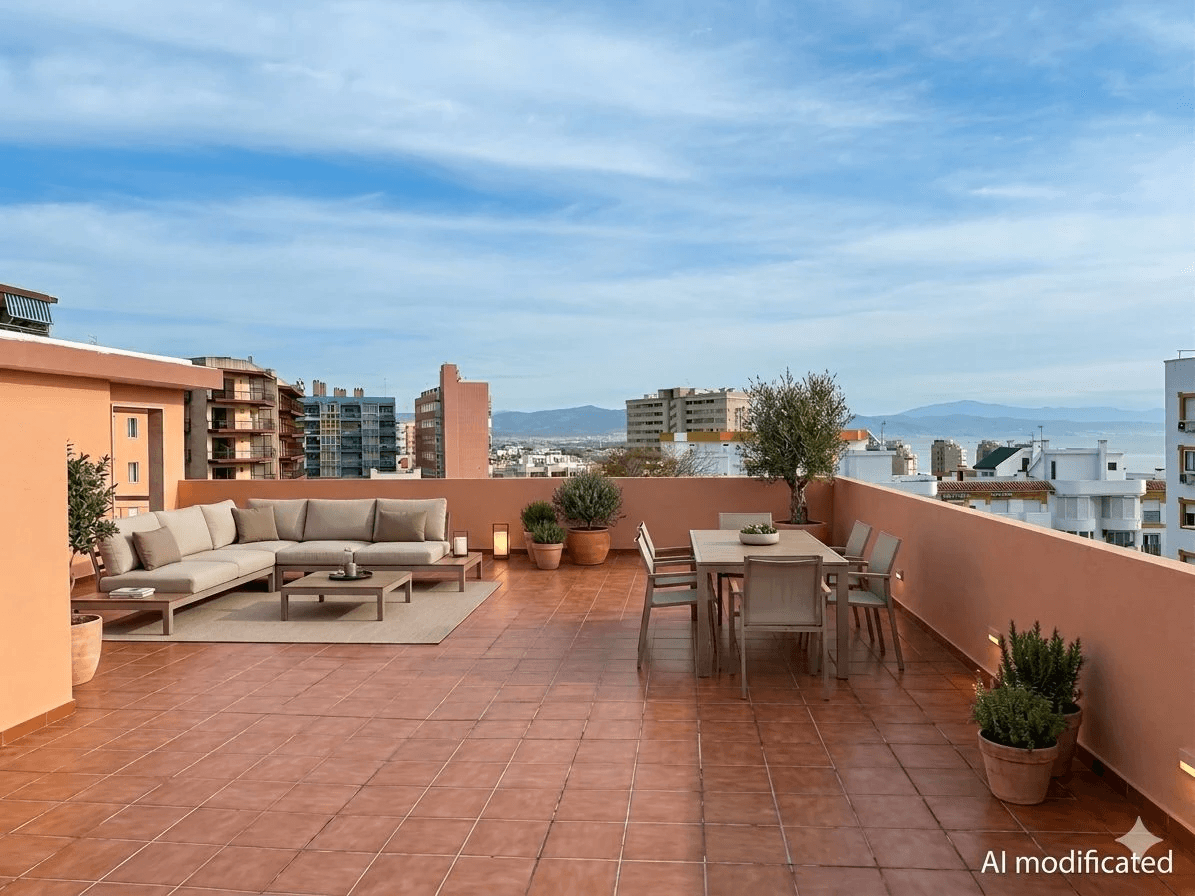 Penthouse with a large terrace in Torremolinos
